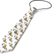 [KAWAMOUSE] Toddler Size ( Tractor Backhoe Loader ) Pre-Tied Adjustable Novelty Necktie, Fashion Conversational Neck Strap Ties for Boys and Children, for Wedding Parties Events, Multi, One Size Fits All