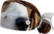 [YTYVAGT] 2-Pc,Gourd-Shaped Working Cap,Fisherman Hat with Buttons and Cotton Sweatband,Cavalier King Charles Spaniel Dog