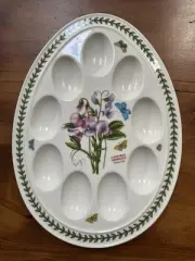 Portmeirion Botanic Garden Deviled Egg Serving Dish Plate Platter Sweet Pea New