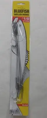 Jeros 901-8-1/0 Coated Wire Bluefish Snelled Hook Size 1/0