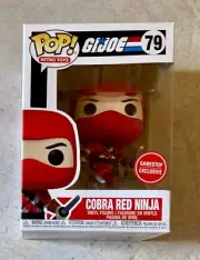 FUNKO POP! RETRO TOYS: GI JOE COBRA RED NINJA #79 GAMESTOP EXCLUSIVE