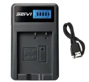 Battery Charger For Casio Exilim EX-ZR700, EX-ZR710, EX-ZR750 Digital Camera