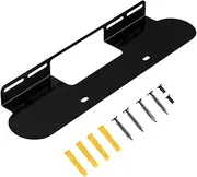 Metal Soundbar Wall Holder Speaker Mounting Bracket Space Saving Speaker Floating Holder for Home Theater Living Room Studio, Black