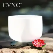 CVNC 10 Inch G Throat Chakra Quartz Crystal Singing Bowl Rubber Mallet