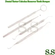 Dental Tartar Calculus Remover Tooth Scraper,Dental Mirror & Scaler Set,PR-006