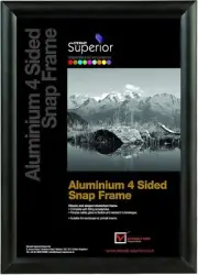 Stewart Superior A2 Aluminium 4 Sided 25mm Front Loading PicturePoster Snap Fra