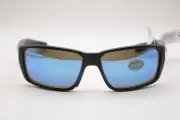 COSTA 06S9079 FANTAIL PRO RECTANGULAR POLARIZED SUNGLASSES BLACK/BLUE 60-15-120