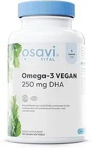 Osavi Omega-3 Vegan, 250mg DHA - 120 Vegan softgels