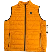 Bugatti Air Series Puffer Jacket Orange Quilted Zip - Size 44R