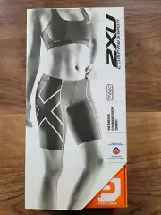 NEW 2XU Compression Short Women's XS X-SMALL BLACK WA1932b