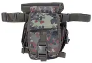 Bw Camouflage Hip Bag With Leg And Belt Fastening German Army Hipbag
