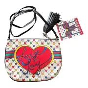 Brighton Love & Joy Zip Top Pouch Purse Bag with Crossbody Strap New with Tags