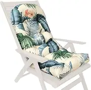 Tuxxjzm Waterproof High Back Chair Cushion, Indoors/Outdoors Patio Seat Pad Cushion, Outdoor Seat And Back Cushion, Garden Slip Seat Pads, Thick & Comfortable Patio Furniture Chair Cushions