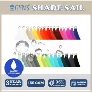 Triangle Canopy Sunshade Cloth Outdoor Sun UV Proof Shade Sail Shadecloth AU