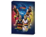 Adelaide Crows AFL 4 Player Design Wall Canvas Sign