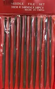 10 Piece Set Mini Smal Needle File Assorted Shaped