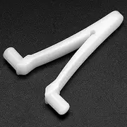 6PCS Pool Supply Butterfly V Clip Pool Skimmer Leaf Rake Vacuum Head for Pool Spa, Sturdy White Resin Material