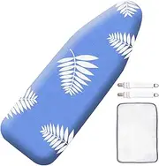 [SheeChung] Ironing Board Cover and Pad 15 x 49 Inch,Iron Board Cover with Elastic Edge & Adjustable Fastener,4 Layers Covers Resist Scorching and Staining Extra Thick Padding