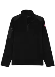 Canada Goose Stormont Panelled Half-zip Wool Sweatshirt - Black - Xxl XXL