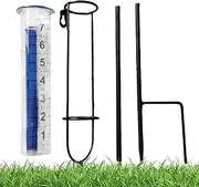 Water Gauge for Rain | Adjustable Height Accurate Rain Gauges - Large Clear Numbers Measuring Tool, Precipitation Monitor for Yard Fence Lawn Farm
