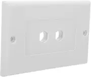 jojofuny Home Theater Wall Plate Banana Plug Coupler Audio Power Socket for Speaker Connectivity