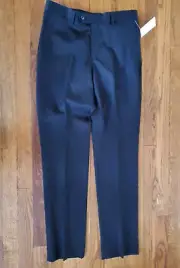 NWT Michael Kors Boys Dress Slacks Pants Black Flat Front Sz 18 / 29”