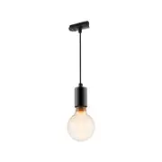Mercator OLEN E27 Globe Pendant Track Light - Black Finish
