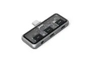 Satechi Mobile XR Hub w Audio Type-C Docking Station OTG Adapter Space Grey