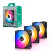 [DP-FLED3-RF120FS-3P] Deepcool RF120 FS (3 in 1) LED PC Case Fan, 4-pin PWM, Dazzling Preset Lighting