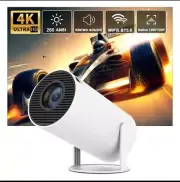 4K Mini Projector 260 ANSI Lumen LED 1080P WiFi BT UHD Portable Home Theater