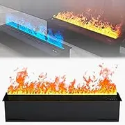 Atomized Fireplace, 3D Water Vapor Electric Fireplace with Adjustable Multicolor Flame Colors, Automatic Water Filling, App, Remote, Touch Control, 3mm Ultra-Thin Panel,800mm