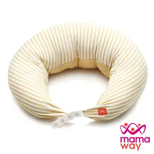 【Mamaway媽媽餵】 智慧調溫抗菌萬用枕-月亮枕(枕心+枕套) 哺乳枕 嬰兒枕頭 寶寶枕頭