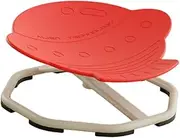 Kids Swivel Chair Rotating Chair Seat,Balance Physical Equipment,Non Slip Rotating Stool Sensory Toy for Children Seasickness, Red