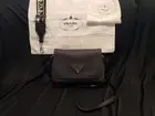 Prada Vitello Daino Soft Flap Crossbody Black Pristine Box Original Receipt