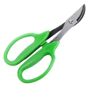 Pruning Scissors Curved Blade Stainless Steel 9cm x 17cm Green
