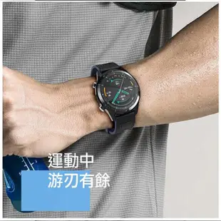 SIKAI HUAWEI WATCH GT2 Pro、WATCH GT2、WATCH GT 矽膠皮質拚色錶帶