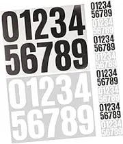 CRILSTYLEO 10Sheets Self Adhesive Number Stickers for Mailbox Outdoor Use Durable Weatherproof Easy to Apply DIY Decals for Address Bin Home Projects