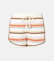 [Veronica Beard] Veronica Beard Mulberry striped cotton-blend shorts AU 16 white