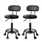 Artiss 2X Salon Stool Swivel Backrest Chair Barber Hairdressing Hydraulic Lift