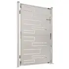 Garden Gate 100x150cm Stainless Steel Security Fence Barrier Lockable Lock