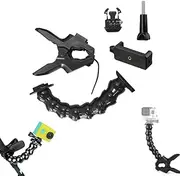 Desk Clamp Mount with Gooseneck Arm, Compatible with GoPro Hero 12/11/10/9/8/7/6/5/4/3, Akaso EK7000, Arlo Action Cameras
