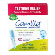 Boiron Camilia Teething Relief 30 Single Liquid Doses .034 fl oz Each