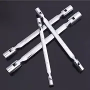 Metric Socket Double Flexible Head Wrench Spanner CRV Steel Hand Tool 8-19mm