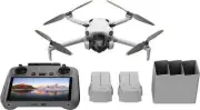 DJI Mini 4 Pro Fly More Combo Quadcopter Drone & RC 2 Remote Rotating Gimbal Cam