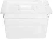11L Sous Vide Container, Clear Polycarbonate Collapsible Hinged Crystal Clear Polycarbonate Sous Vide Container with Lid for Sous Vide Circulator Culinary Precision Cooker