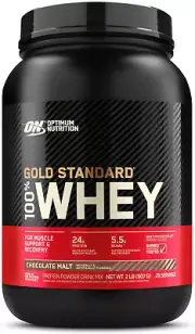 Gold Standard 100% Whey Protein Powder, Choc Malt, 907G