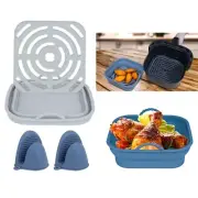 Siliocne Air Fryer Baking Tray Silicone Baking Liners Silicone Air Fryer Basket