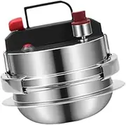 B Baosity Home Pressure Cooker and Steamer for All Cooking Surfaces, Mini Rice Cooker, 0.8L