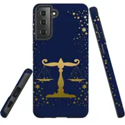 For Samsung Galaxy S22 Case, Armour Cover, Libra Drawing