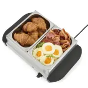 Elite Stainless Steel Electric 2 Buffet Server Adjustable Temperature - NEW